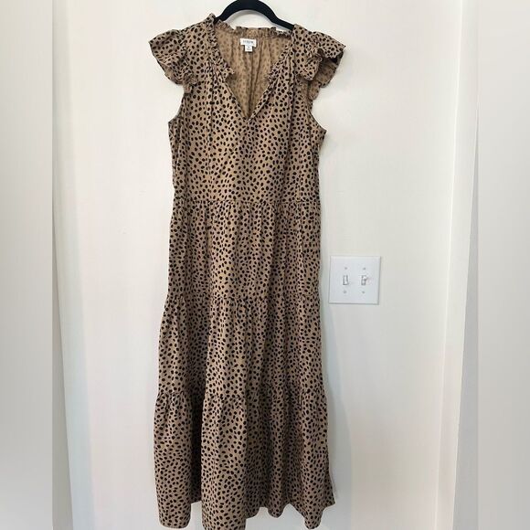 J. Crew Poplin Midi Polka Dot Dress S - Picture 2 of 7